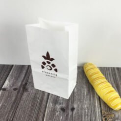 1000pcs/lot Custom Printed Kraft Paper Gift Bag Bread Hamburger Food Wrapping Supplies Ads Merchandise Bag Snack Bar Cookies