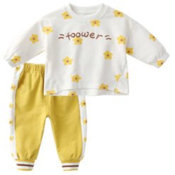 2021 Autumn Baby Girls Clothing Sets Toddler Infant Letter Tops Pants Children Kids Casual Costume Printed Clothes for Girl