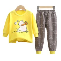 Casual Boys Girl Pajamas Pyjama Kids Christmas Pajama Sets Toddler Sleepwear Children Cotton Nightwear Long Sleeve Winter Pjs