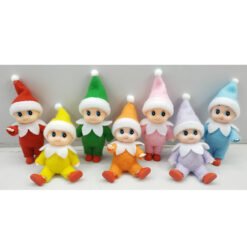 DHL Fedex 50PCS/100PCS/200PCS/500PCS Baby Elf Dolls with Feet Shoes Elf Toy with Movable Arms and Legs Christmas Baby Elves Doll