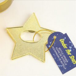 "Gold star "beer Metal bottle opener 50pcs/lot wedding favors and gifts Married game Men's Gift