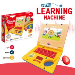 Mini Simulation Notebook Light Music Cartoon Computer Children's Enlightenment Laptop Education Multi-function Electronic Toys