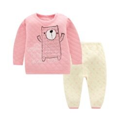 Winter Kids Pajamas Sets Warm Pyjamas for Autumn Toddler Boys Thicken Girls Sleepwear Cotton Baby Thermal Underwear Suits